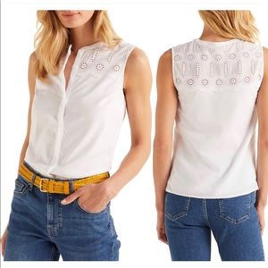 Boden Sleeveless Blouse EUC